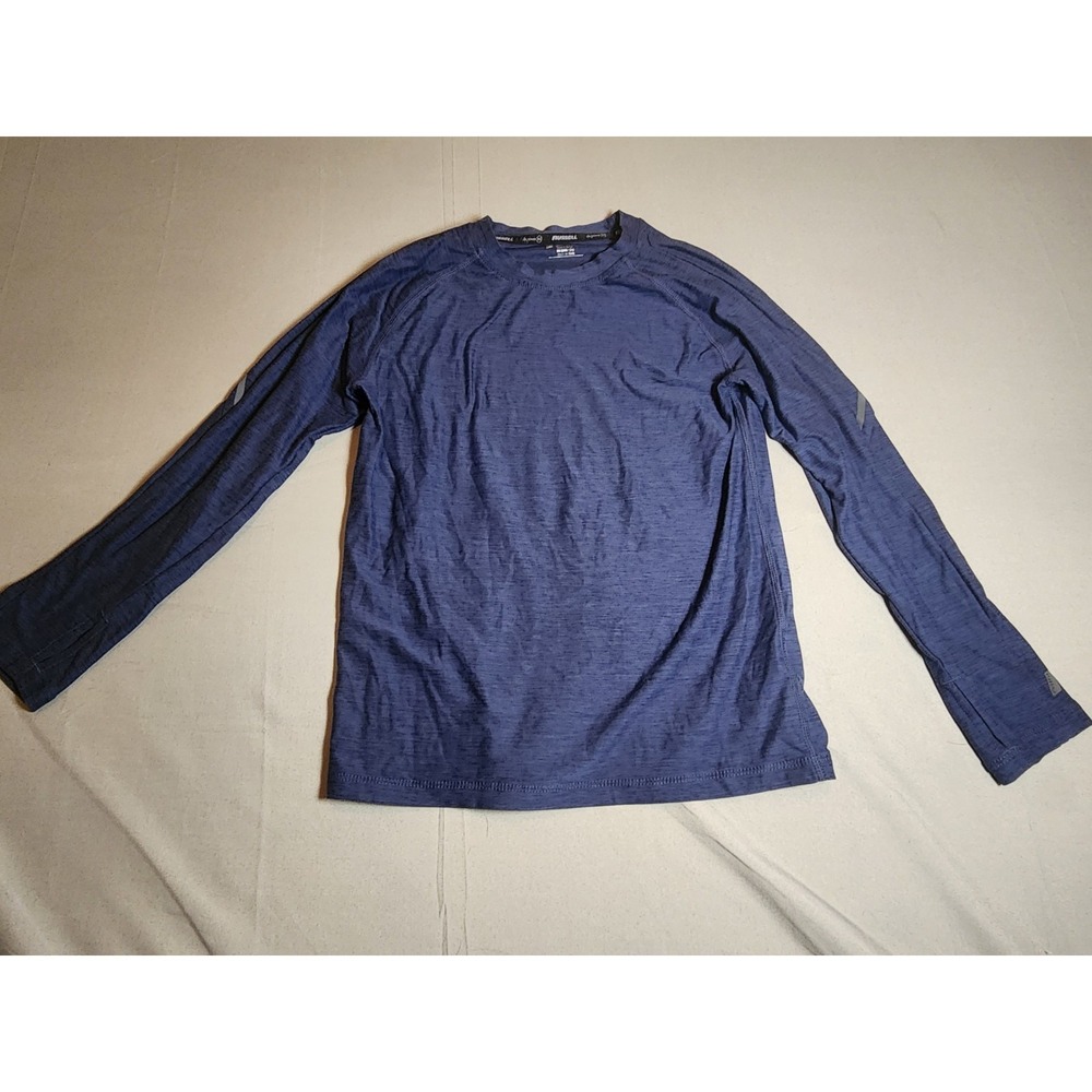 Russell Athletic Youth M 8 Dri Power 360 Long Sleeve Shirt Blue Performance
